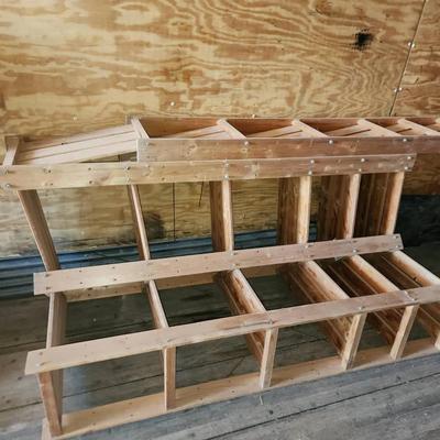 Ikea Corner Shelving Storage System - Light Wood - Mini Pantry