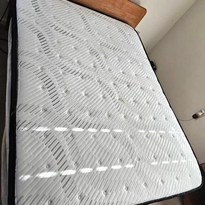 Sealy Premium Posturepedic Mattress & Bed Frame – Full/Double, Targeted Support, 34” High