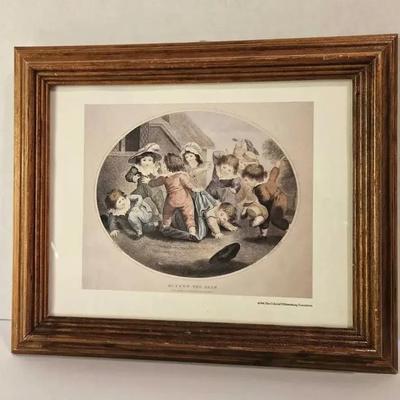  Colonial Williamsburg Foundation Framed Print – “Buffet The Bear” – 12” x 10”