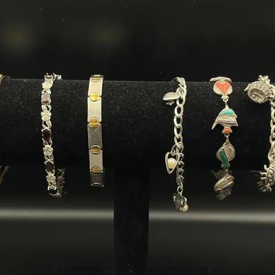 Sterling Silver Bracelet Lot of 7 – 3.95 ozt