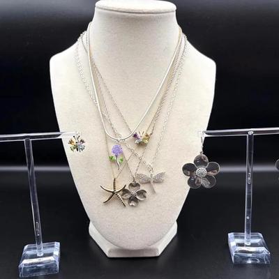 Sterling Silver Nature-Themed Jewelry Lot of 7 Pieces – 0.90 ozt