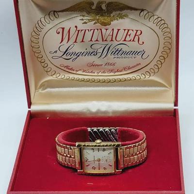 Wittnauer Longines 10k Rgp Working Watch In Box