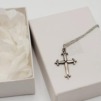 James Avery Sterling Cross Pendant Sterling Chain