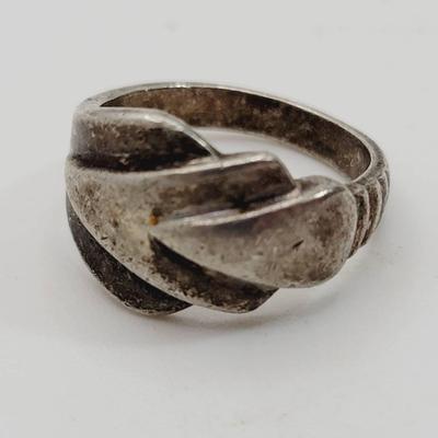 Sterling Silver WF 925 Nested Triangle Mod Ring