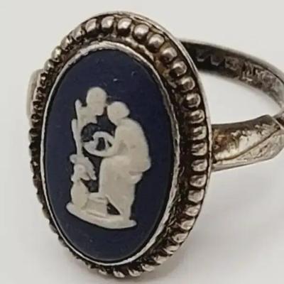 Wedgwood Sterling Ring Sz 6 925 Silver 