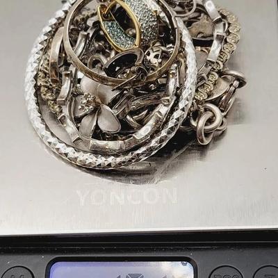 101g Lot Of Damaged Sterling Jewelry 