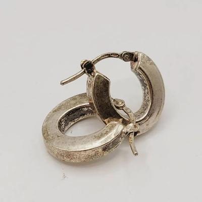 Sterling Hoop Earrings 925 Silver