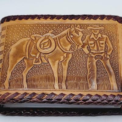 Tooled Leather Wallet Beautiful Details