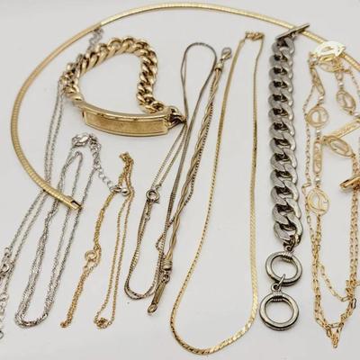 Gold Silver Tone Jewelry Collection Necklaces Bracelets 