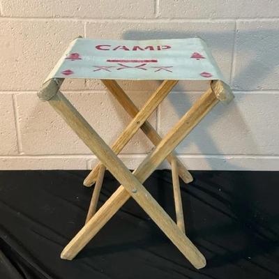 Vintage Camping Stool 