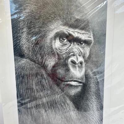 Signed Limited Edition Gorilla Print – Albert Mukeza Wilson “Mighty Warrior” (80/500)
