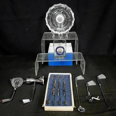 U.S. Government Glassware & Golf-Themed Barware Collection