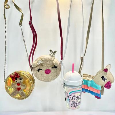 (4) Girls’ Novelty Crossbody Handbags