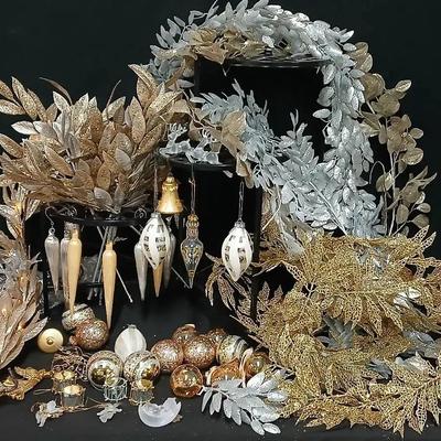 Holiday Decor in Gold & Silver