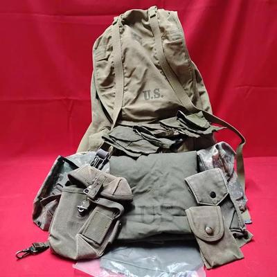 US Military Surplus Gear Lot - Vintage & Modern Pouches/Bags