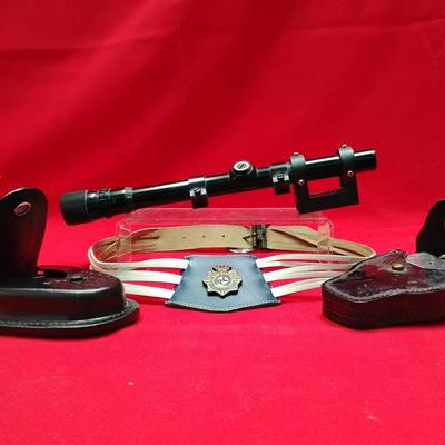 Vintage Law Enforcement & Shooting Collectibles Lot