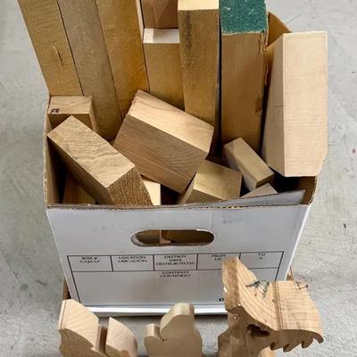 Banker’s Box Filled w/Balsa Wood for Carving