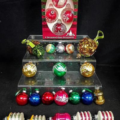 Krebs Boxed Set, Glass Balls, Glitter Designs & Novelty Ornaments