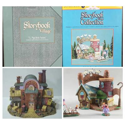 Storybook Village Twin Set – “T.L. Pigs Brick Factory” + “Little Bo-Peep’s Woolery”