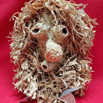 Corn Husk Face Medicine Society Mask - Mohawk Turtle Clan