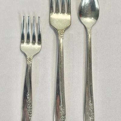 3-Pc “Lilac Time” Oneida Ltd. Silver Plate 1881 Rogers Replacement Flatware