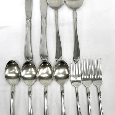 11-pc Set OneidaCraft Deluxe Stainless “Shasta” Pattern