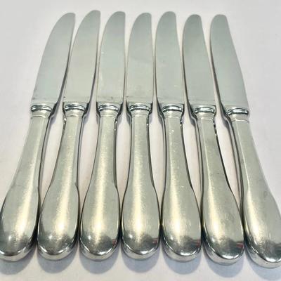 (7-pc) Stainless Steel Japan Flatware Set Of Dinner Knives “Waverly” 
