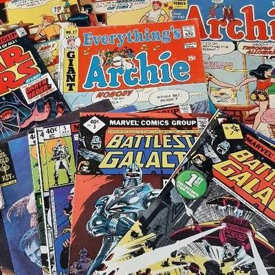 22 Vintage Comics Marvel Star Wars Comics - Gold Key - Archie - Chariton - Flintstones