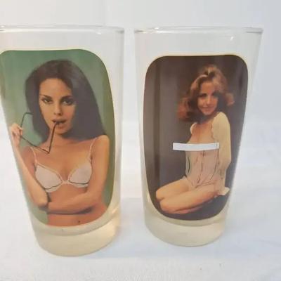 2 Vintage Libby Sip and Strip HI Ball Glasses