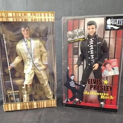 2 Barbie Mattel Elvis Figures NIB - The King of Rock and Roll - Jail House Rock