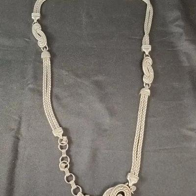 Brighton 32" Silver Belt