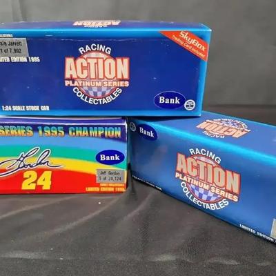 3 NIB Winston Cup Collection 1::24 - Jeff Gorden Car - 28 Dale Jarrett Bank 