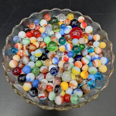 Lot of Various Size Marbles - Uranium - # 3