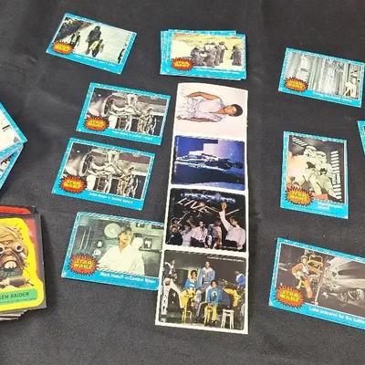 Large Lot Star Wars Collectable Trading Cards -