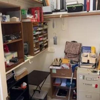 Closet Full Of Office Items 