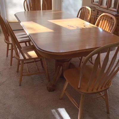 Dinning Table And Chairs By “Great Oak Products”