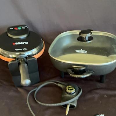 Electric Skillet & Flip Waffle Maker
