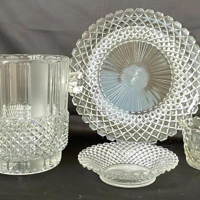 Dining Serving Dishes And A Fostoria Piece 