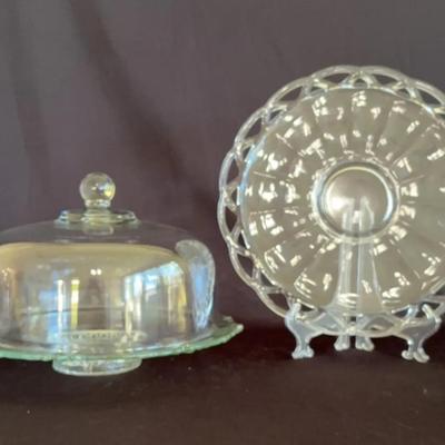 Cake Plate And Dome