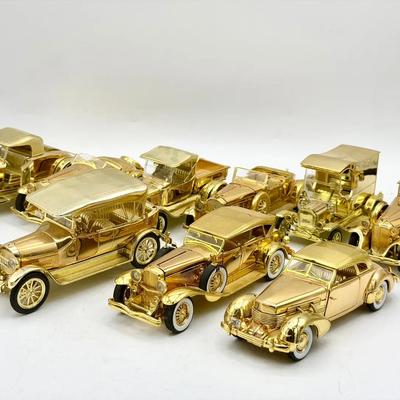 Gold Tone Model Car Lot