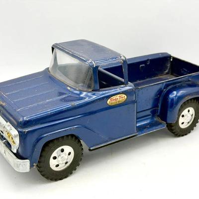 vintage blue Tonka Stepside Pickup Truck
