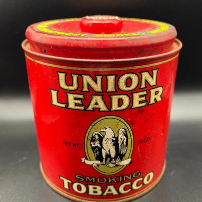 Union Leader Smoking Tobacco Tin Full of 7 Lbs of Old Pennies! 