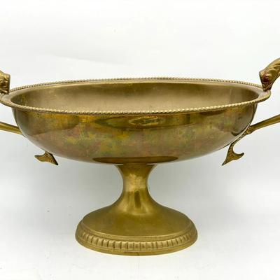 Vintage Brass Compote  