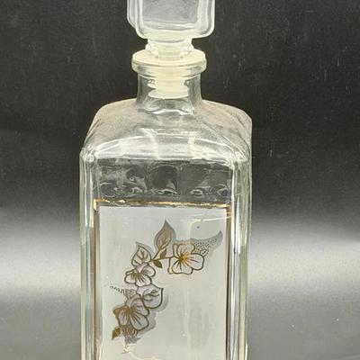 MCM vintage Bohemian glass decanter