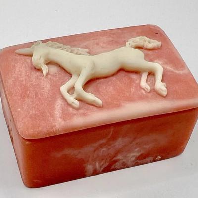Hand Crafted Unicorn Jewelry Box — Mexico 1991