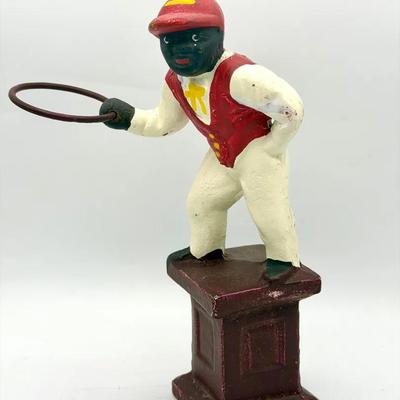 Cast Iron Jockey Door Stop 