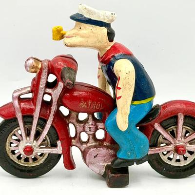 Popeye the Sailor Man "Patrol" motorcycle toy
