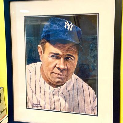 “The Babe” Babe Ruth Print By Armand LaMontagne