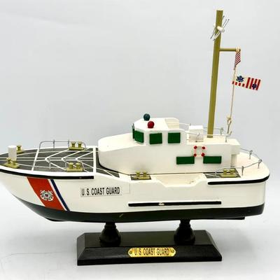 wooden model of a United States Coast Guard (USCG) 47-foot Motor Lifeboat (MLB