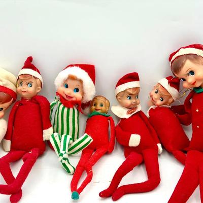 Vintage Christmas Elf Lot